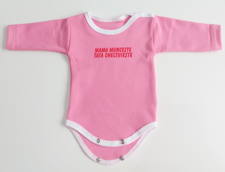 Hainute 0 - 1 an - Body maneca lunga Fabricat in Romania