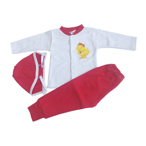 Seturi bebelusi si copilasi - Set 3 piese hăinuțe copilasi , Fabricat in Romania, Bumbac