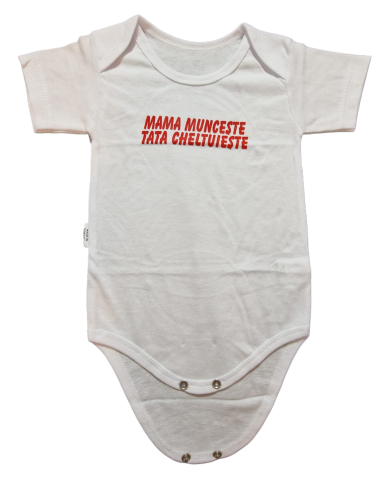 Body-uri Bebelusi - Body bebelusi si copilasi model maneca scurta Bumbac 100% - Fabricat în România