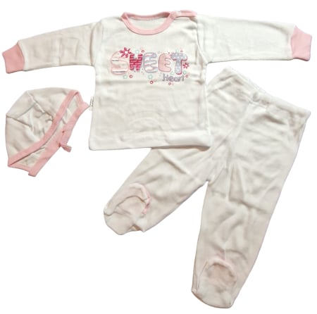 Hainute 0 - 1 an - Costumas 3 piese Fabricat in Romania