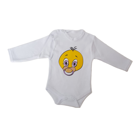Marime 6 - 9 luni - Body copilasi model maneca lunga Bumbac 100% - Fabricat în România