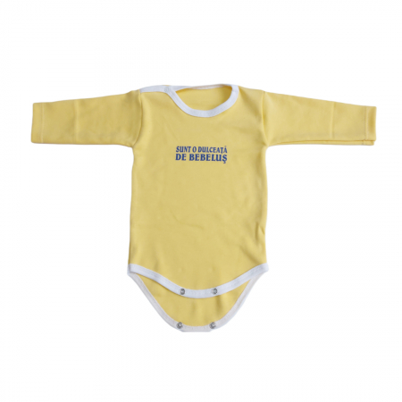 Marime 6 - 9 luni - Body maneca lunga Fabricat in Romania