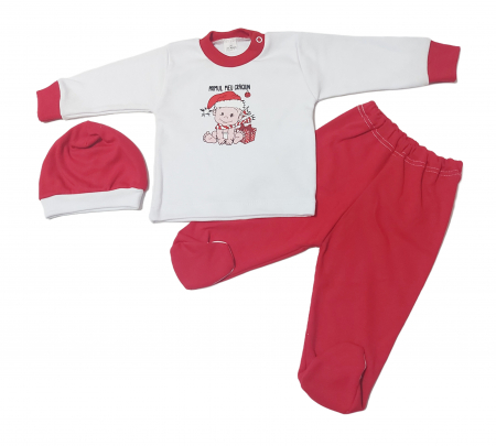 Marime 3 - 6 luni - Costumas 3 piese Fabricat in Romania