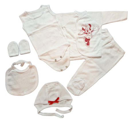 Hainute 0 - 1 an - Costumas 6 piese - Fabricat in Romania