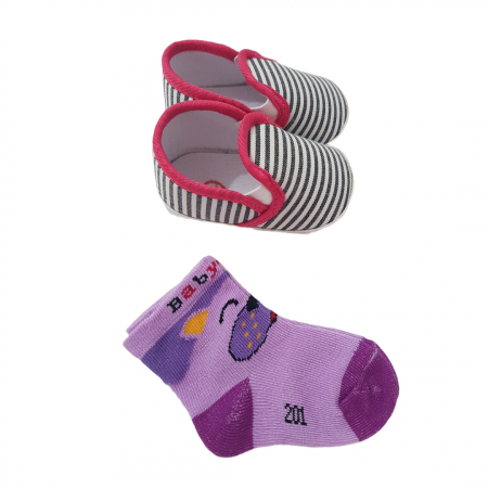 Caciuli / Sosete - Set papucei si sosete