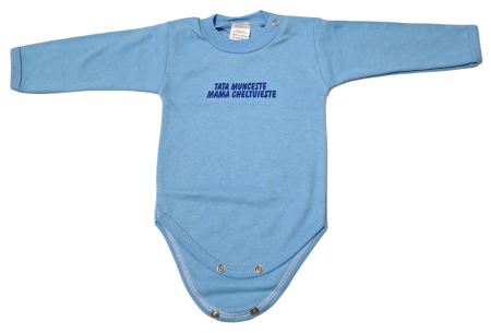 Marime 0 - 3 luni - Body maneca lunga Fabricat in Romania