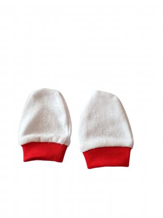 Caciuli / Sosete / Manusi si Botosei - Mănuși nou-născut din bumbac moale, Fabricate în România