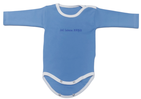Hainute 3 - 6 luni - Body bebelusi model maneca lunga Bumbac 100% - Fabricat în România