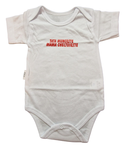 Body-uri Bebelusi - Body bebelusi si copilasi model maneca scurta Bumbac 100% - Fabricat în România