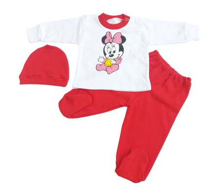 Marime 3 - 6 luni - Set 3 piese Fabricat in Romania, Bumbac