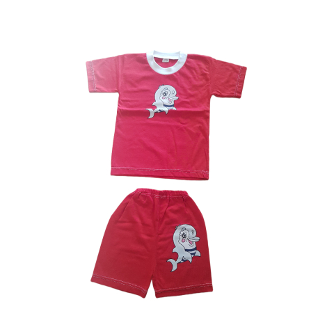 Costumase / Seturi - Tricou si pantaloni scurti, set 2 piese , Fabricat in Romania, Bumbac