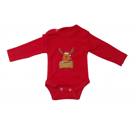 Marime 6 - 9 luni - Body maneca lunga Fabricat in Romania