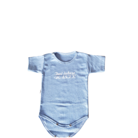 Hainute 6 - 9 luni - Body Bebeluși model maneca scurta Bumbac 100% - Fabricat în România