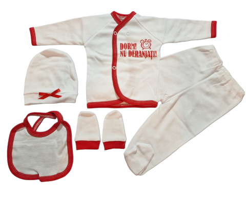 Hainute 0 - 1 an - Costumas 5 piese Fabricat in Romania
