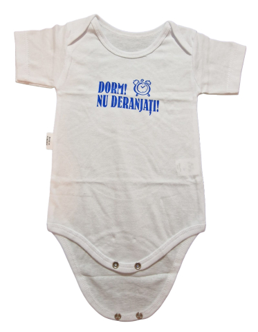 Hainute 9 - 12 luni - Body bebelusi si copilasi model maneca scurta Bumbac 100% - Fabricat în România