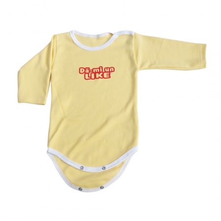 Marime 9 - 12 luni - Body maneca lunga Fabricat in Romania