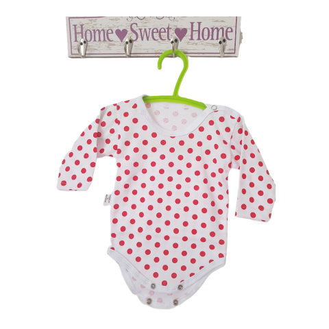 Hainute 9 - 12 luni - Body bebelusi model maneca lunga Bumbac 100% - Fabricat în România