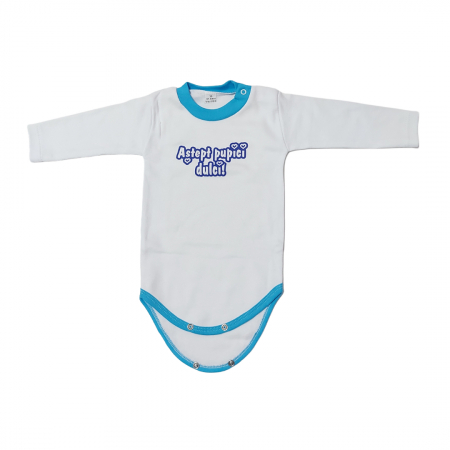 Marime 9 - 12 luni - Body maneca lunga Fabricat in Romania