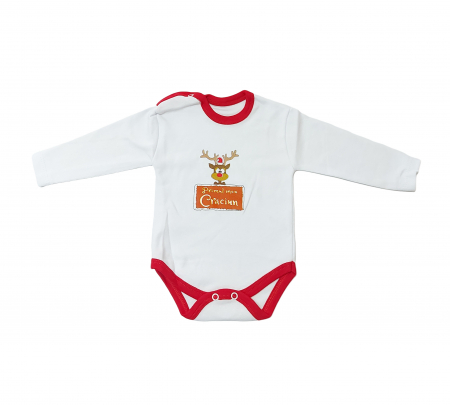 Marime 6 - 9 luni - Body maneca lunga Fabricat in Romania