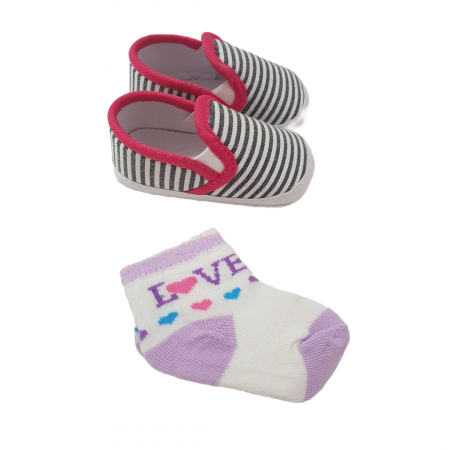 Caciuli / Sosete - Set papucei si sosete