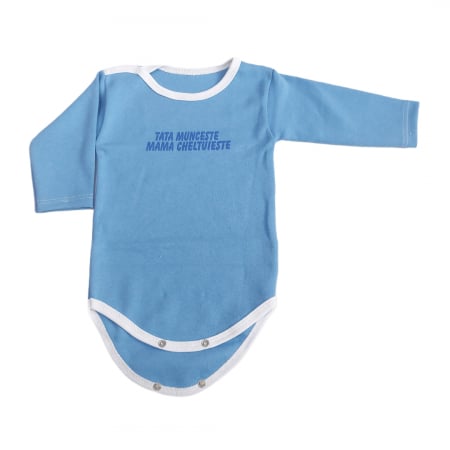 Marime 9 - 12 luni - Body maneca lunga Fabricat in Romania