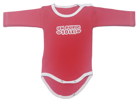 Hainute 3 - 6 luni - Body bebelusi model maneca lunga Bumbac 100% - Fabricat în România