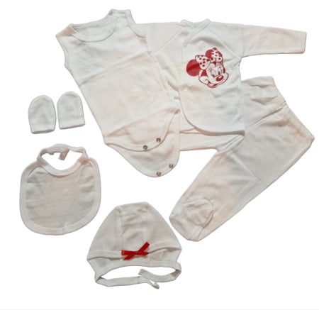 Hainute 0 - 1 an - Costumas 6 piese - Fabricat in Romania