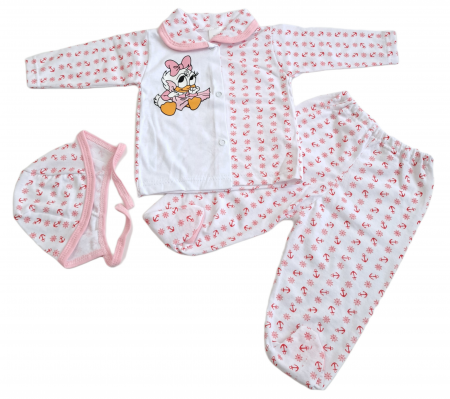 Hainute 0 - 1 an - Costumas 3 piese Fabricat in Romania
