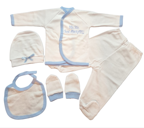 Hainute 0 - 1 an - Costumas 5 piese Fabricat in Romania