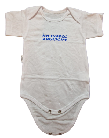 Hainute 0 - 1 an - Body maneca scurta Fabricat In Romania