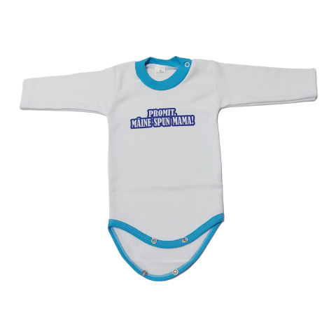 Body-uri Bebelusi - Body bebelusi model maneca lunga Bumbac 100% - Fabricat în România