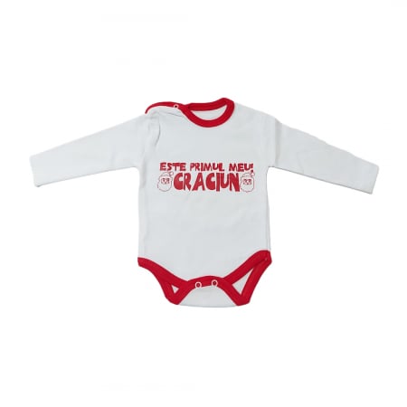 Marime 0 - 3 luni - Body maneca lunga Fabricat in Romania