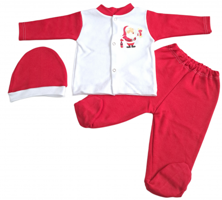 Marime 0 - 3 luni - Costumas 3 piese Fabricat in Romania