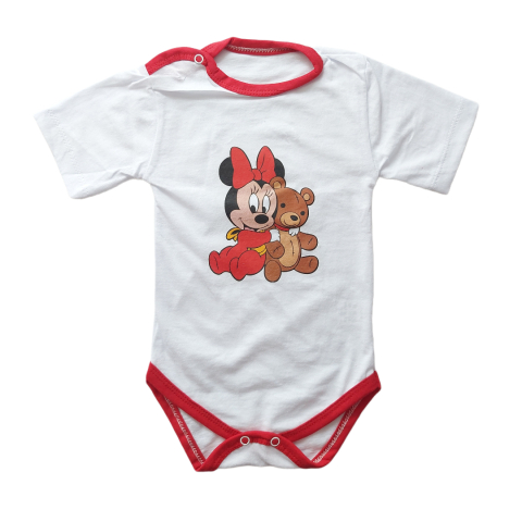 Hainute 6 - 9 luni - Body Bebeluși model maneca scurta Bumbac 100% - Fabricat în România