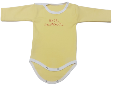 Marime 3 - 6 luni - Body maneca lunga Fabricat in Romania