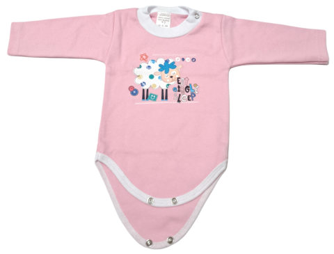 Hainute 0 - 3 luni - Body bebelusi model maneca lunga Bumbac 100% - Fabricat în România
