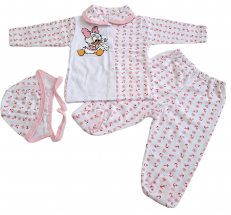 Hainute 0 - 1 an - Costumas 3 piese Fabricat in Romania