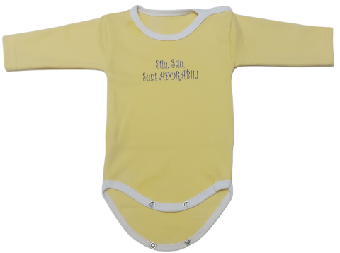 Hainute 3 - 6 luni - Body bebelusi model maneca lunga Bumbac 100% - Fabricat în România