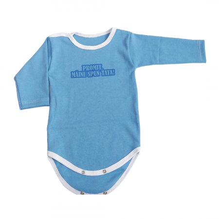 Marime 9 - 12 luni - Body maneca lunga Fabricat in Romania
