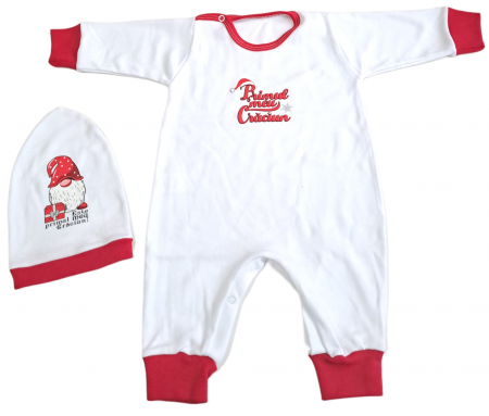 Marime 3 - 6 luni - Salopeta si Caciula - Fabricata in Romania