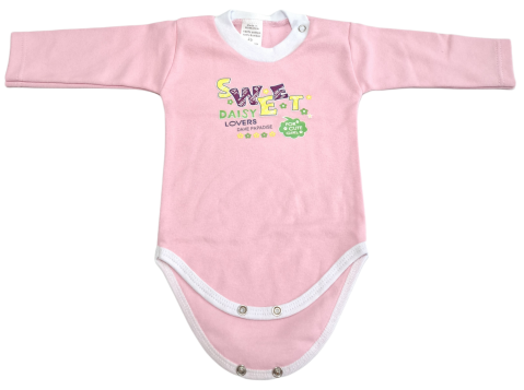 Hainute 3 - 6 luni - Body bebelusi model maneca lunga Bumbac 100% - Fabricat în România