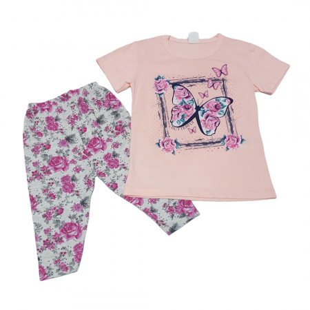 Pantaloni / Maiouri / Tricouri - Set tricou si pantaloni Bumbac