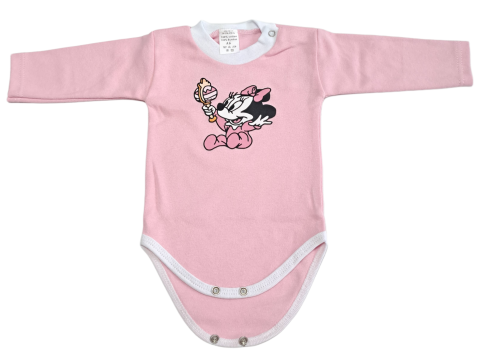 Hainute 3 - 6 luni - Body bebelusi model maneca lunga Bumbac 100% - Fabricat în România