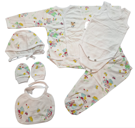 Hainute 0 - 1 an - Costumas 6 piese - Fabricat in Romania