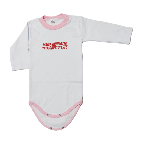 Hainute 12 - 18 luni - Body copilasi model maneca lunga Bumbac 100% - Fabricat în România