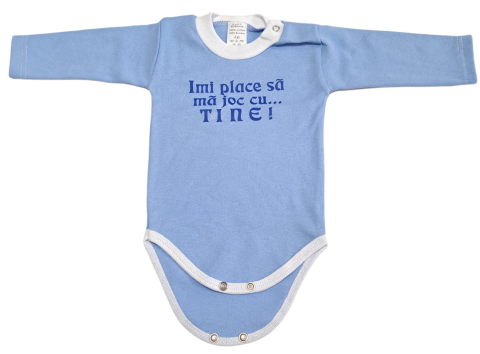 Hainute 3 - 6 luni - Body bebelusi model maneca lunga Bumbac 100% - Fabricat în România