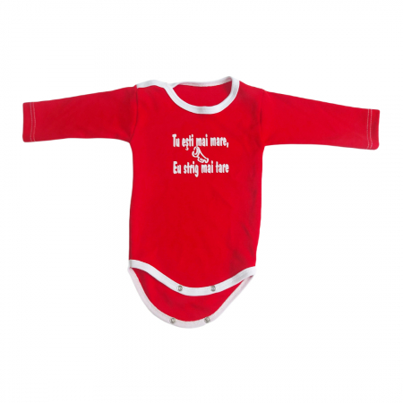 Marime 6 - 9 luni - Body maneca lunga Fabricat in Romania