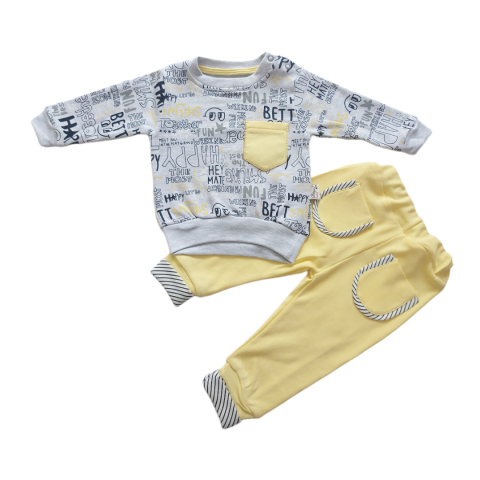 Costumase / Seturi - Set 2 piese hăinuțe copilasi, Fabricat in Turcia, Bumbac