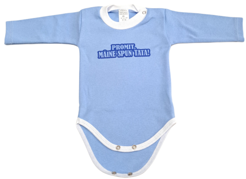 Hainute 3 - 6 luni - Body bebelusi model maneca lunga Bumbac 100% - Fabricat în România