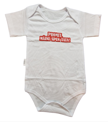 Hainute 9 - 12 luni - Body bebelusi si copilasi model maneca scurta Bumbac 100% - Fabricat în România